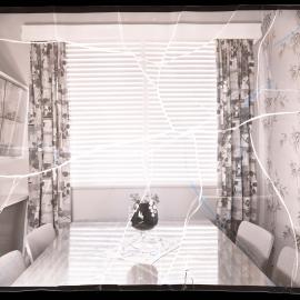 On location, dining room setting, 1964