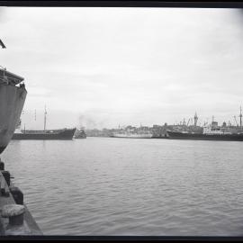 Newcastle harbour, ships, 1963
