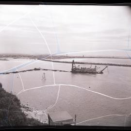 Haunstrop Pomeroy dredging operations,Newcastle Harbour and Stockton foreshore, 1963