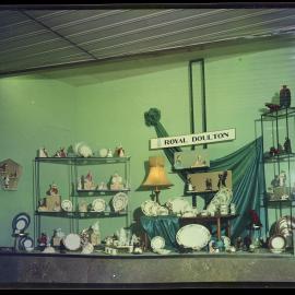 Royal Doulton dinnerware window display, 1965