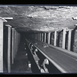 Underground steel tracks