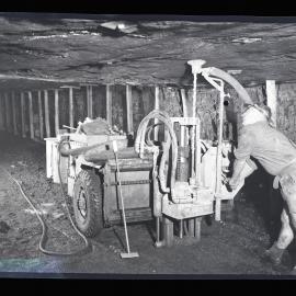 Machinery being operated by miner