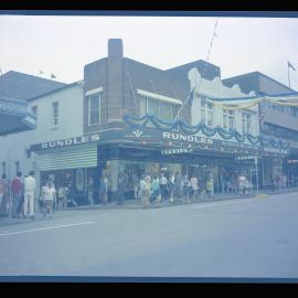 Rundles shop front and busy street scene [1960s]
