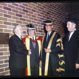 Premier R W Askin at the opening the Central Engineering Building, University of Newcastle, 1970