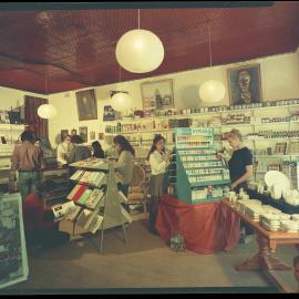 Customers in an art shop