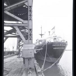 Incharran Hongkong, docked at coal loading, 1961