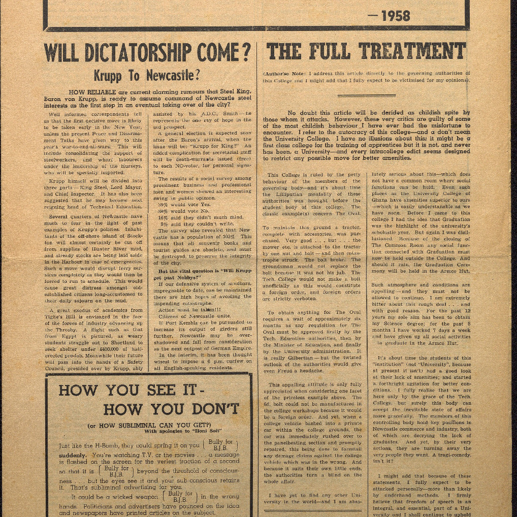 THE LAST OPUS - November 20, 1958