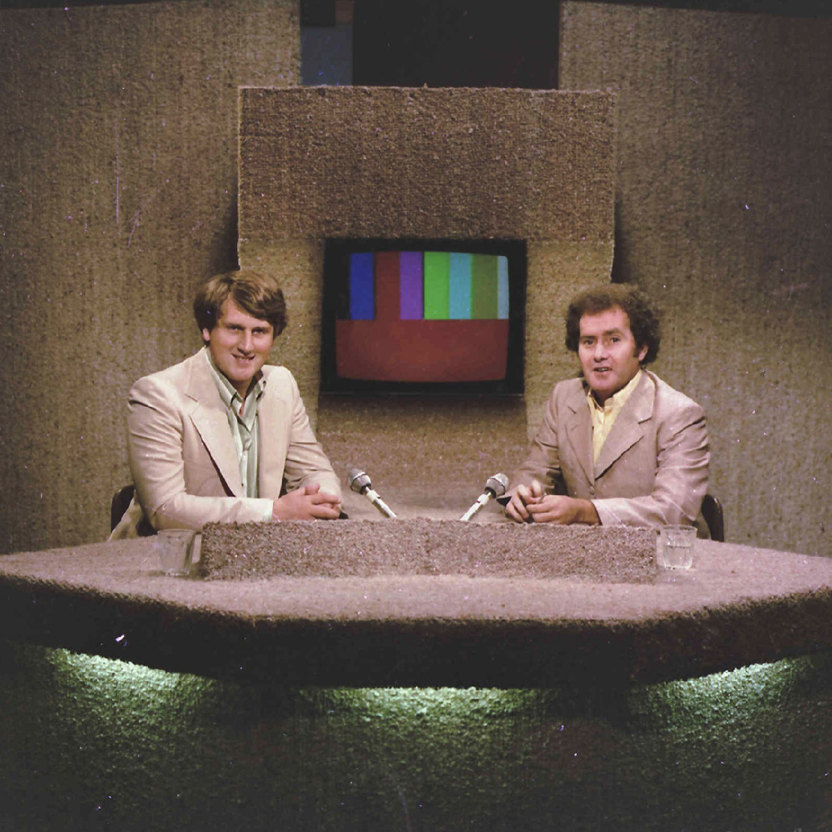 Ray Dinneen and Neville Graham, Studio B at NBN Television (1977)