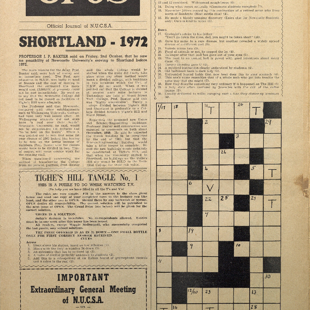 OPUS Official Journal of N.U.C.S.A. October 16th, 1959.