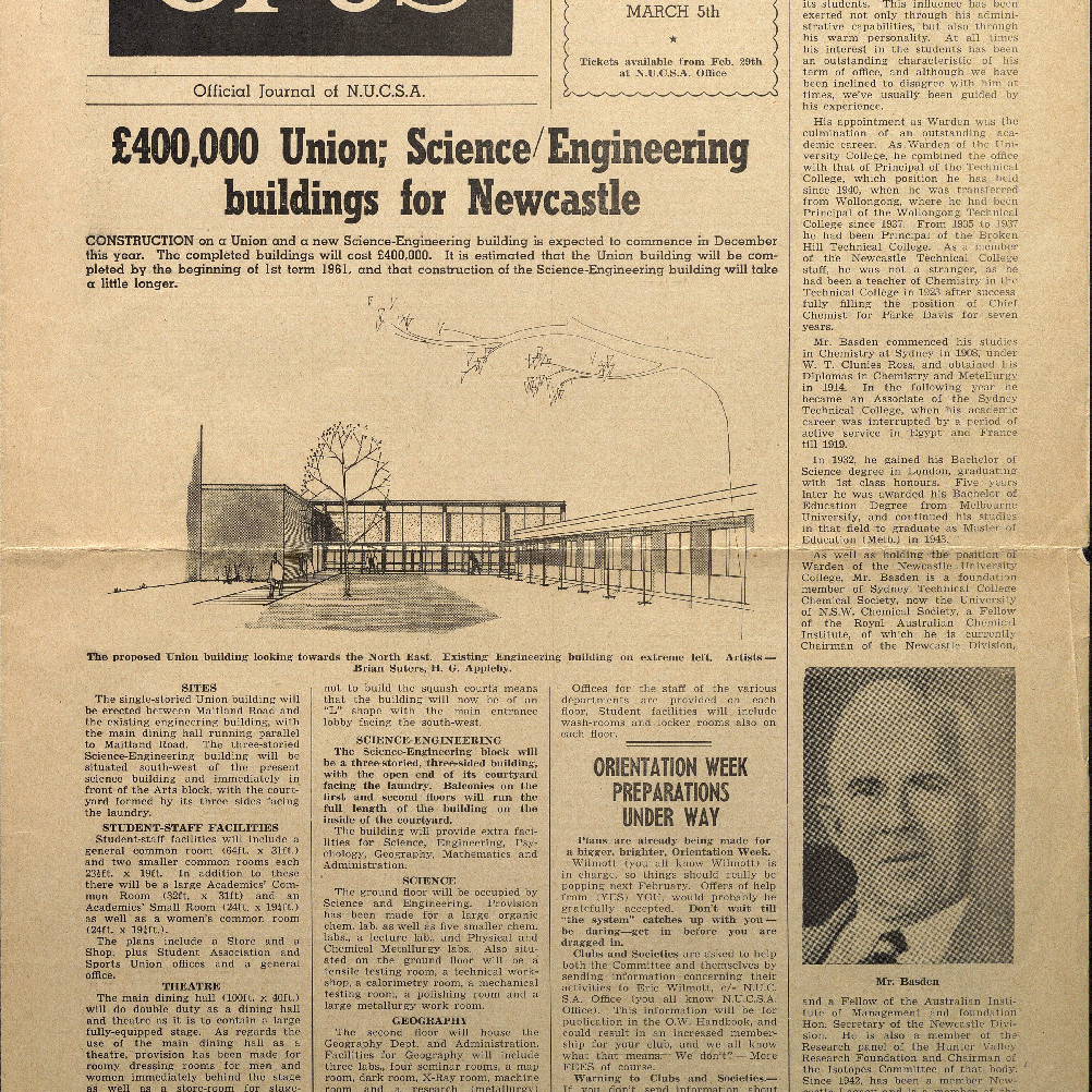 OPUS Official Journal of N.U.C.S.A. November 17th, 1959.