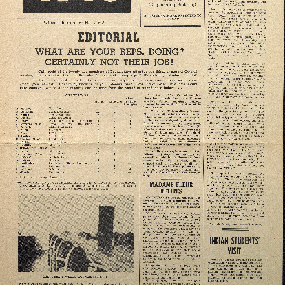 OPUS Official Journal of N.U.C.S.A. 22nd March 1960