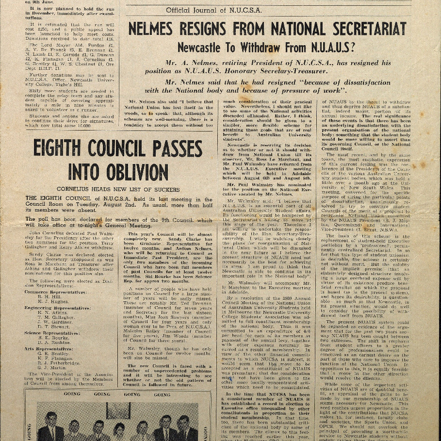 OPUS Official Journal of N.U.C.S.A. 5th August 1960
