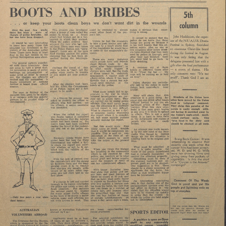 OPUS Official Journal of N.U.C.S.A. September 1963.