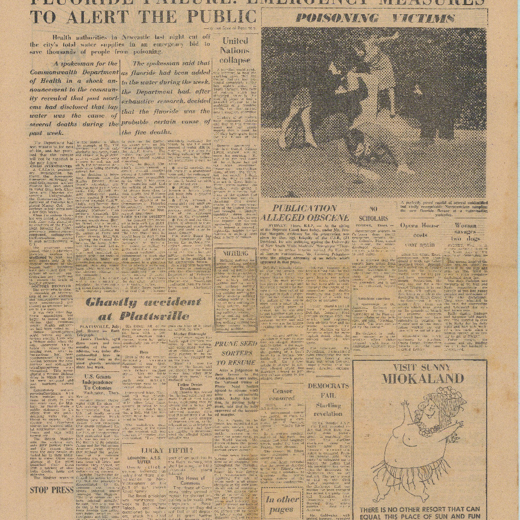 Newcastle Mourning Glory and Minor's Advocate. Newcastle, Friday, July 3, 1964