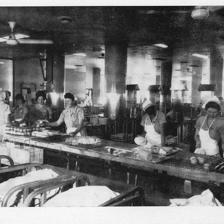 Nurses washing dishes, Royal Newcastle Hospital, Dietary Department, 1960s