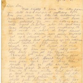 Letter from Patrick "Buzz" Long to Amy "Ame" Long, 19 December 1918