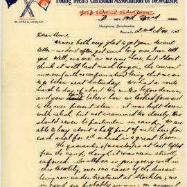 Letter from James "Dick" Long to Amy "Ame" Long, 02 November 1915