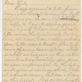 Letter from James "Dick" Long to Mary "Min" and Amy "Ame" Long, 25 May 1916