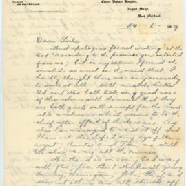 Letter from James "Dick" Long to Amy "Ame" and Mary "Min" Long, 24 June 1919