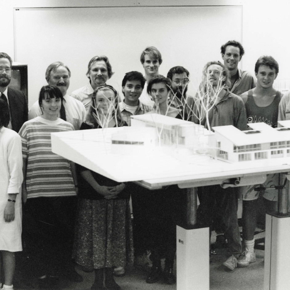Design for extension to faculty of Architecture, University of Newcastle. 1989