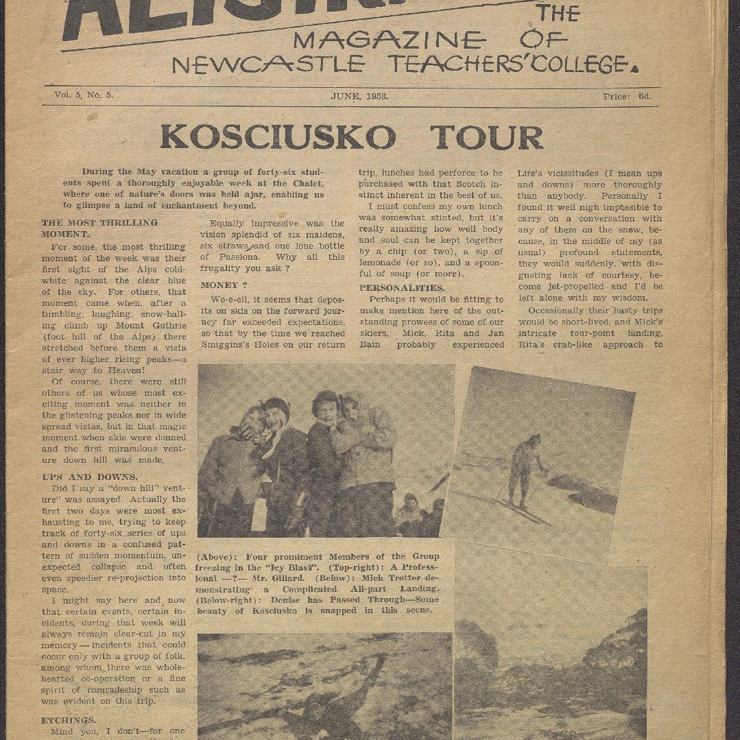 ALTJIRINGA. The Magazine of Newcastle Teachers' College. Vol. 5 No. 5 June, 1953