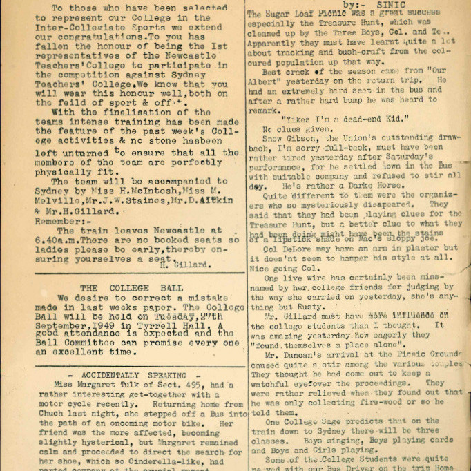 [ALTJIRINGA] News Page. Emergency Edition No.2 8th August 1949
