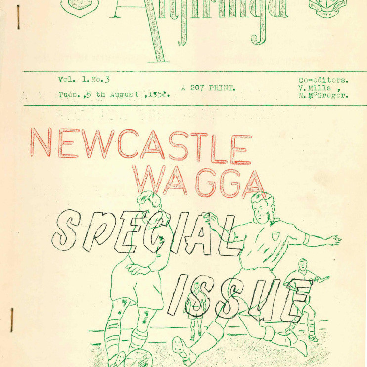 ALTJIRINGA Vol.1 No.3. 5th August 1958. Special Issue. Newcastle Wagga Intercollegiate.