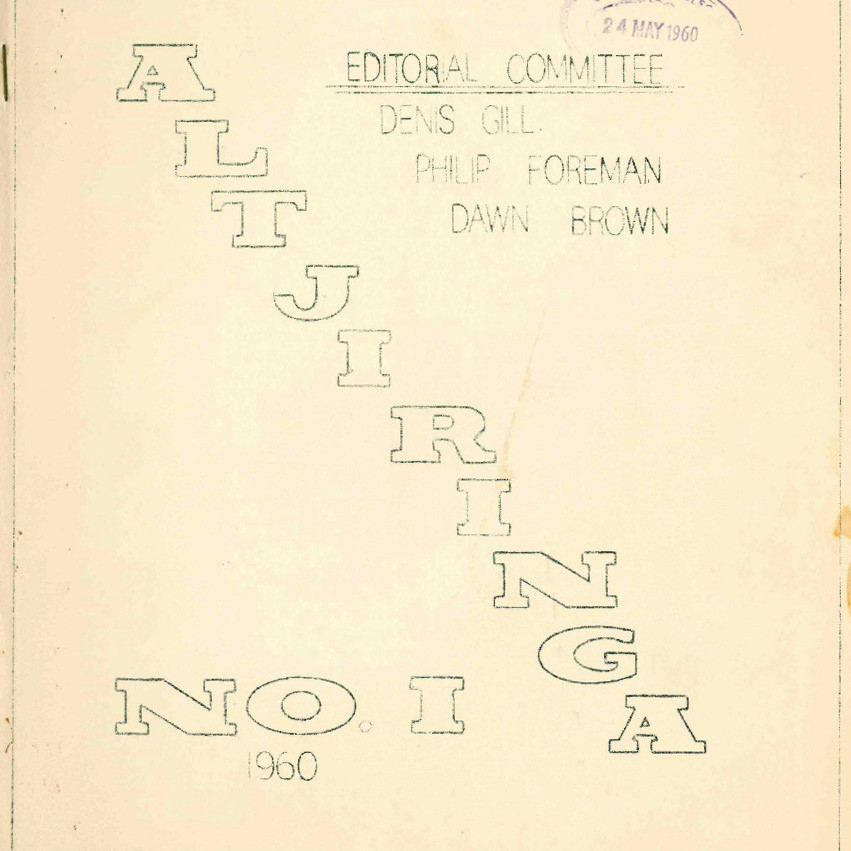 ALTJIRINGA No. 1. 1960. 