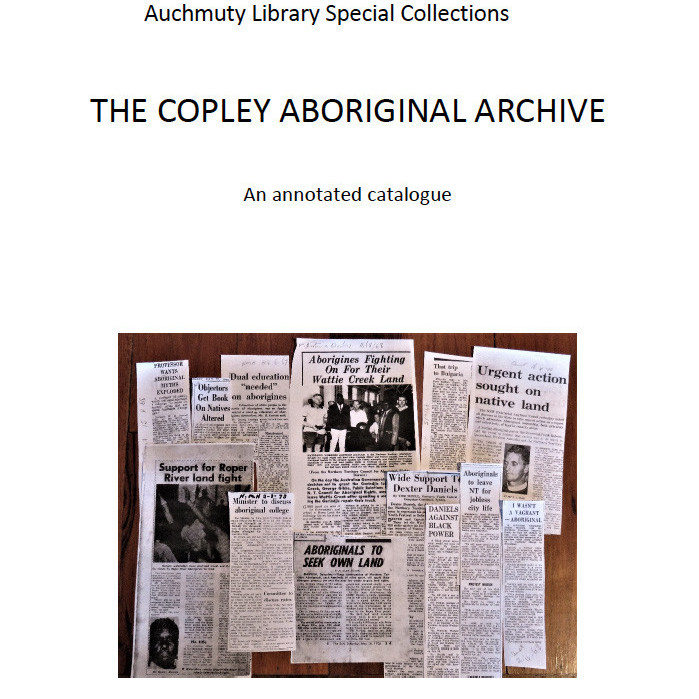 The Copley Aboriginal Archive: An Annotated Catalogue (May 2025)