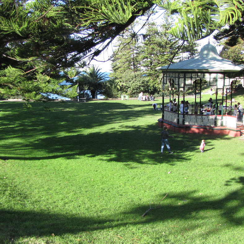 People gathered in the Rotunda, King Edwards Park, Newcastle, NSW, 2012