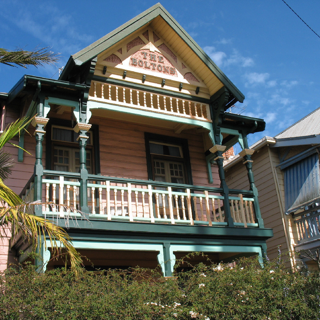 Decorative fretwork, The Boltons, Newcastle, NSW, 2012