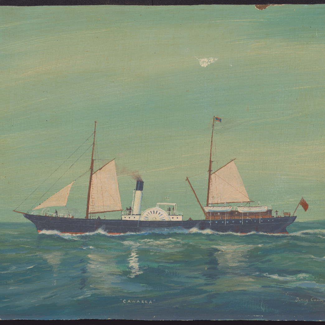 Painting of Cawarra at sea- Terry Callen