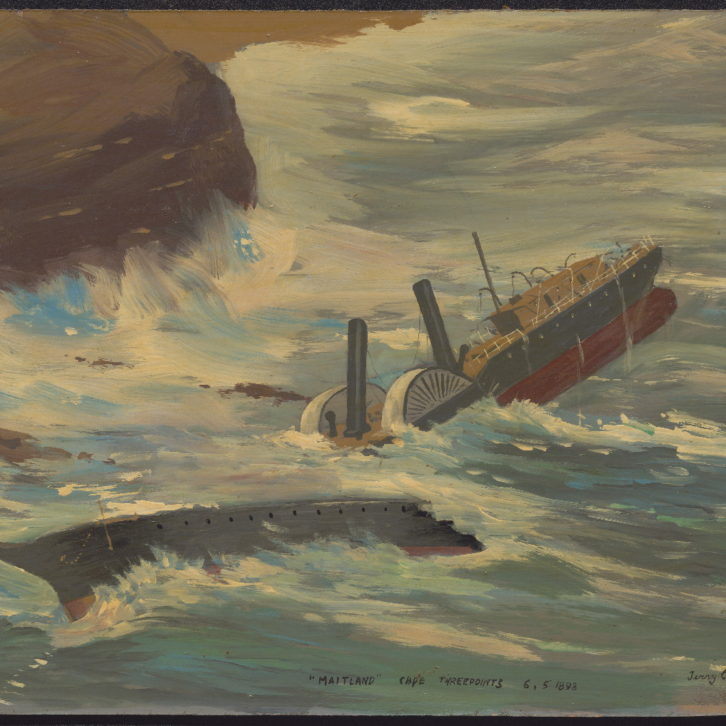 Wreck of steamer 'Maitland' on Cape Threepoints- Terry Callen