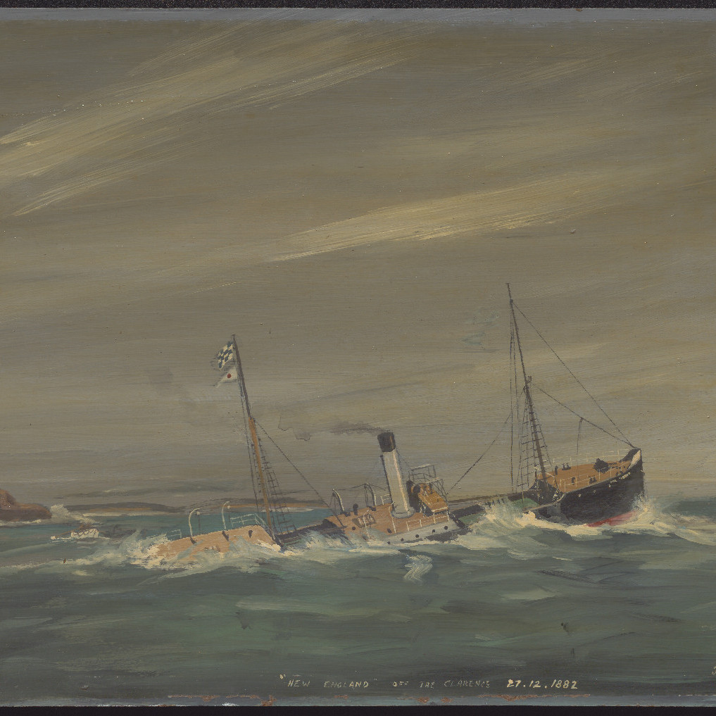 Steamship "New England" off the Clarence, 1882- Terry Callen