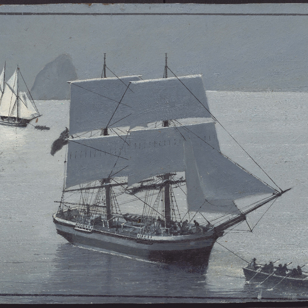 The 'Lady Nelson' and the 'Francis' arriving in Newcastle in 1801- Terry Callen