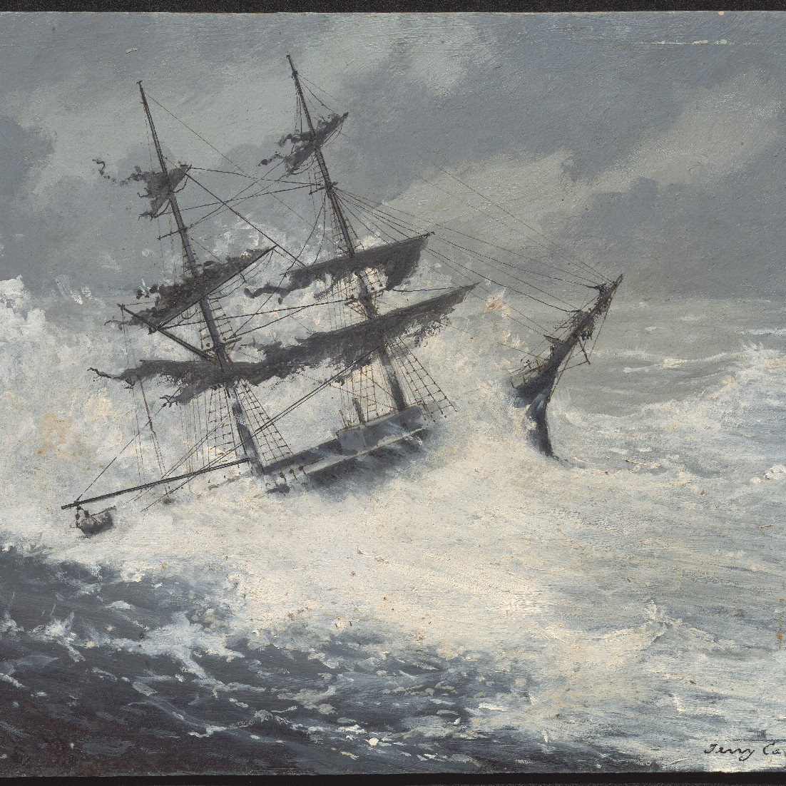 The Wreck of the 'Estramina', believed to be the first vessel lost on the Newcastle Oyster Bank, 1816- Terry Callen