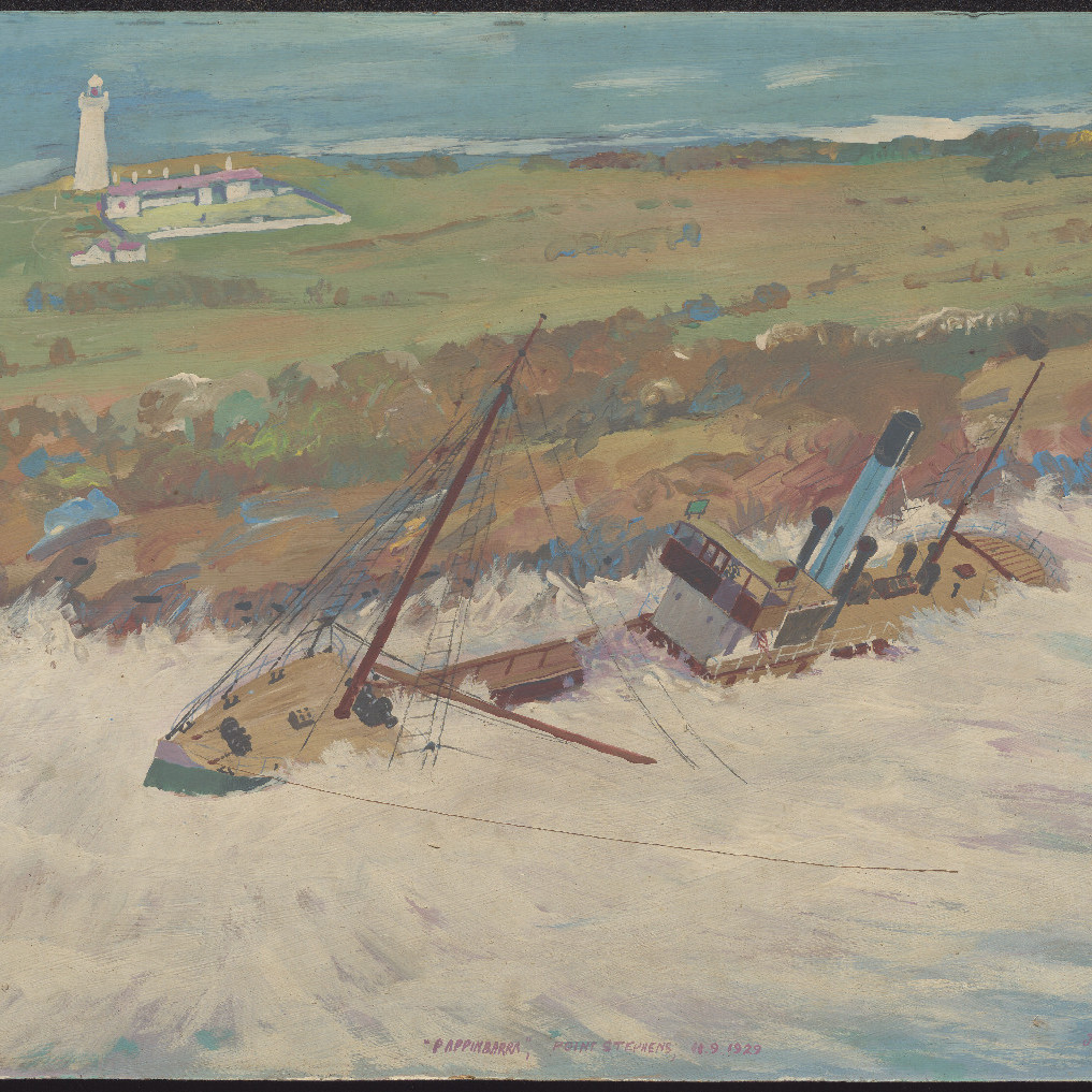 Wreck of 'Pappinbarra' off Port Stephens, 1929- Terry Callen