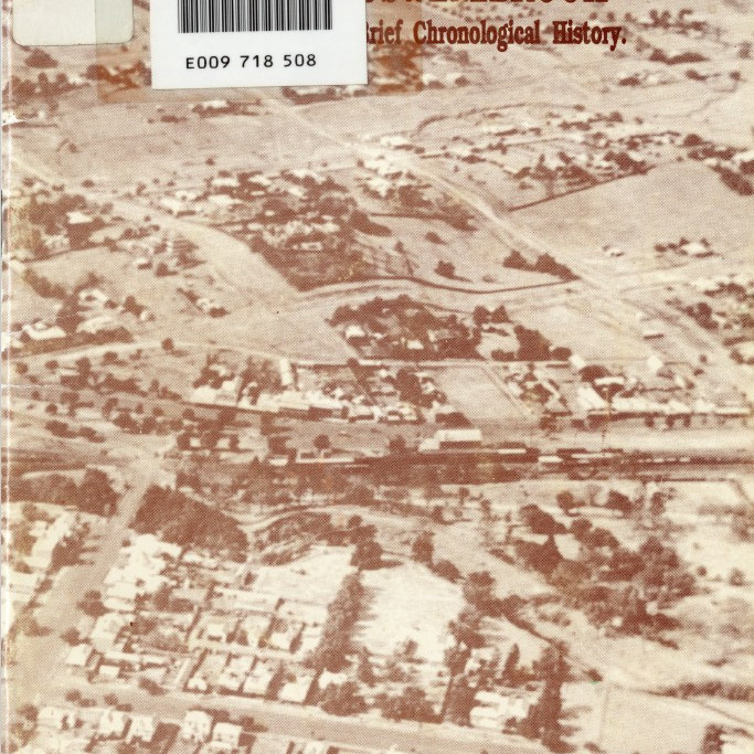 From Muscle Brook to Muswellbrook : a brief chronological history