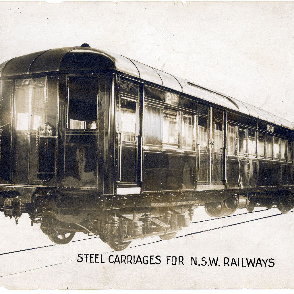 Steel Carriage built for NSW Railways by Walsh Island Dockyard