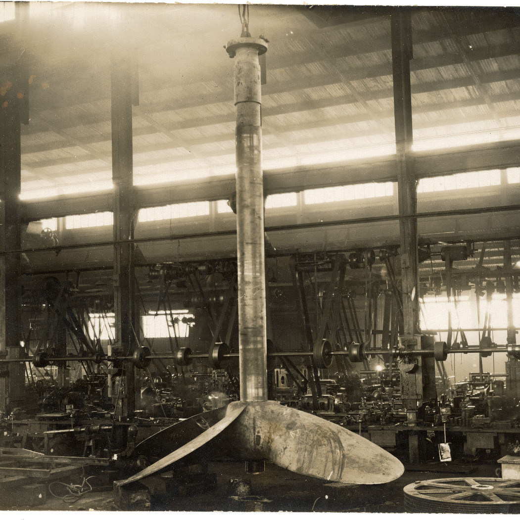 Propeller being built at Walsh Island Dockyard