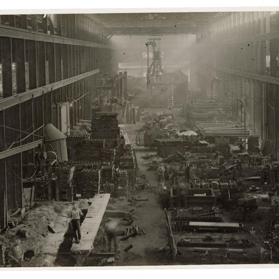 Construction at Walsh Island Dockyard, Possibly of the Floating Dock