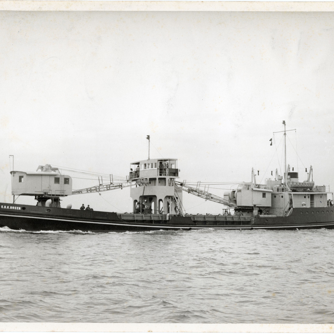 Grab Dredge 'E.O.K. Green', Ship 60 built 1960 at State Dockyard