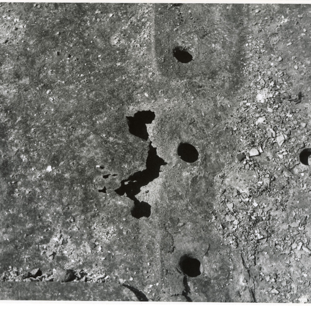 State Dockyard Floating Dock- Wasted Frame from Number 31 Tank, 1972