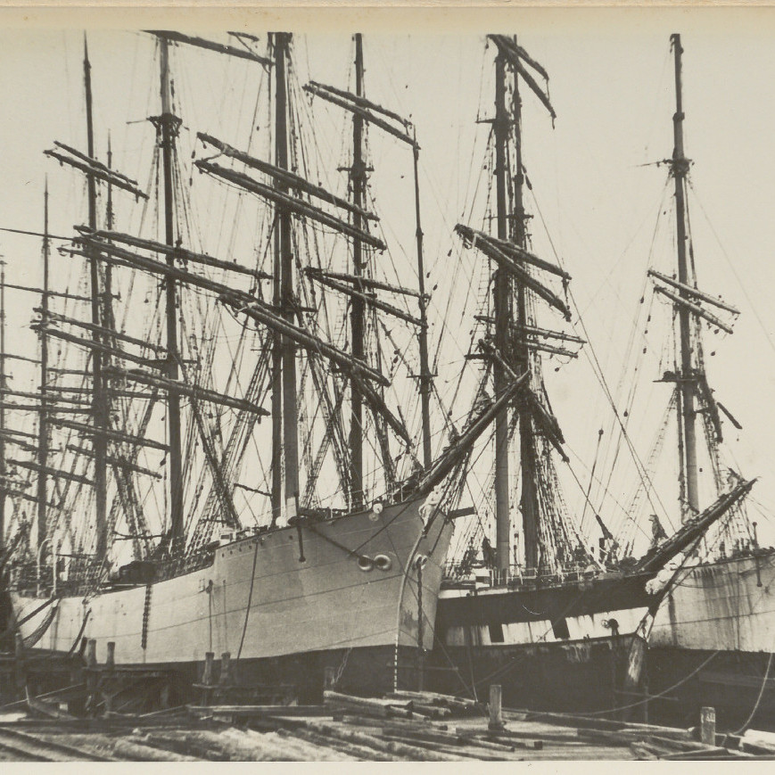 Ships Docked in Newcastle Harbour, 1910