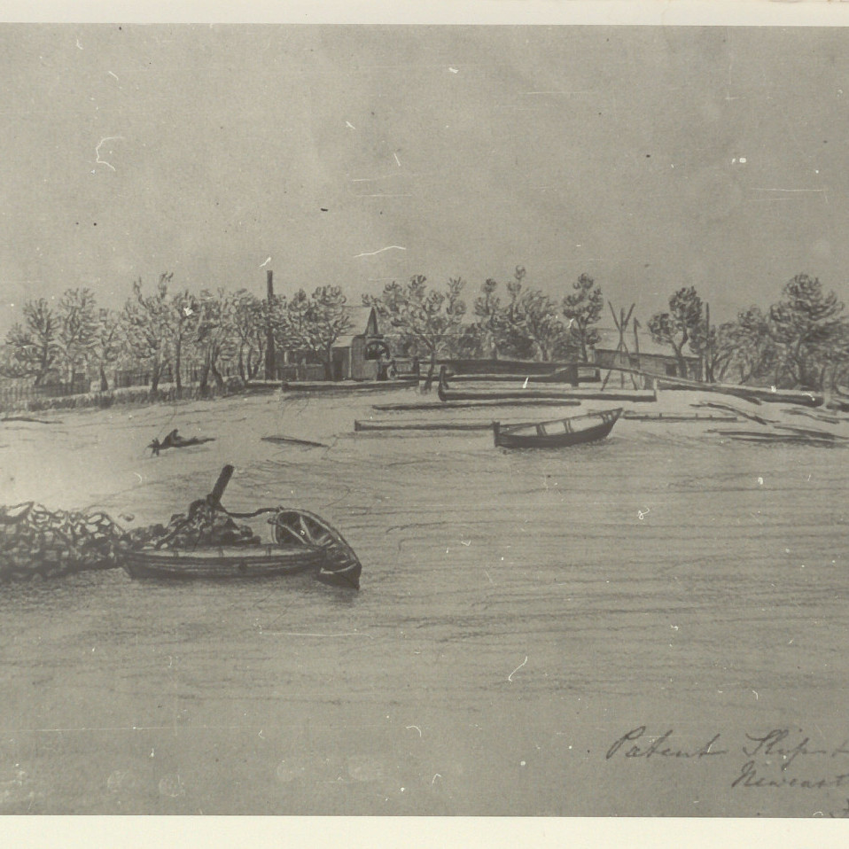 Sketch of Unknown Coastal Scene