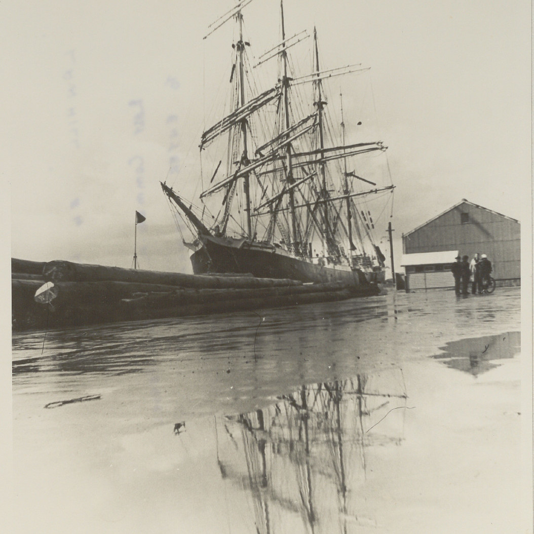 Sailship 'Lawhill' Docked in Newcastle, 1944