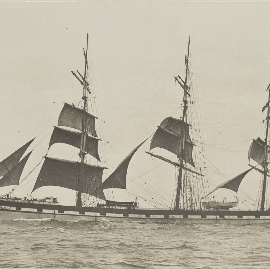 Sailship 'Mount Stewart' off Newcastle