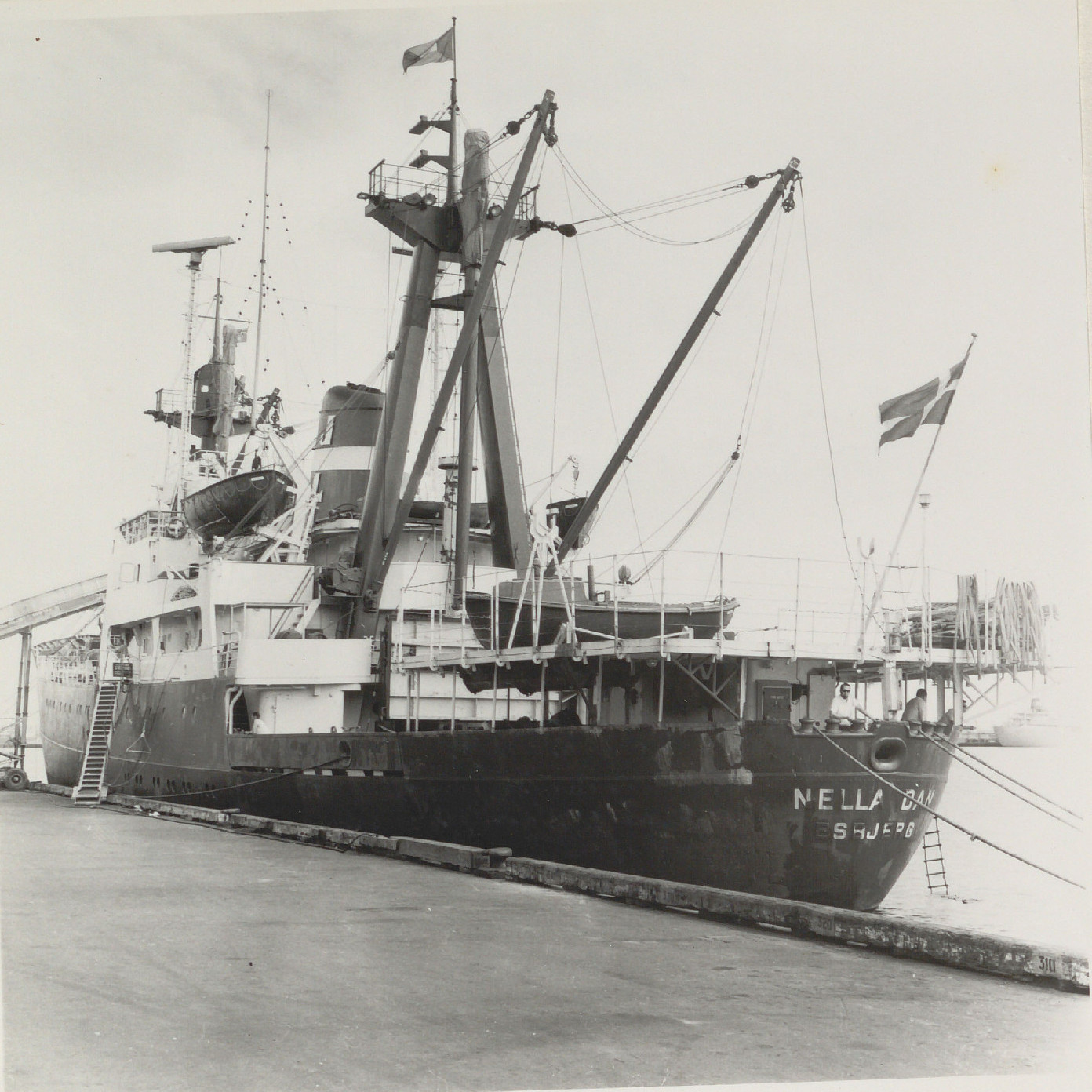  Australian Antarctic Division ship 'MV Nella Dan' in Newcastle Harbour, 1967