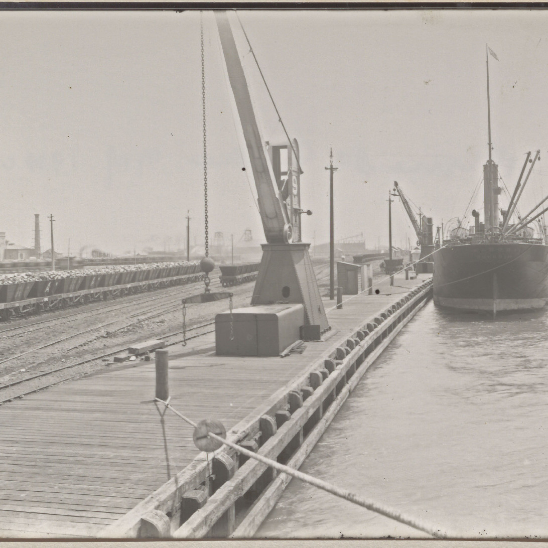 Ship at a Newcastle Boardwalk, Newcastle Maritime Museum