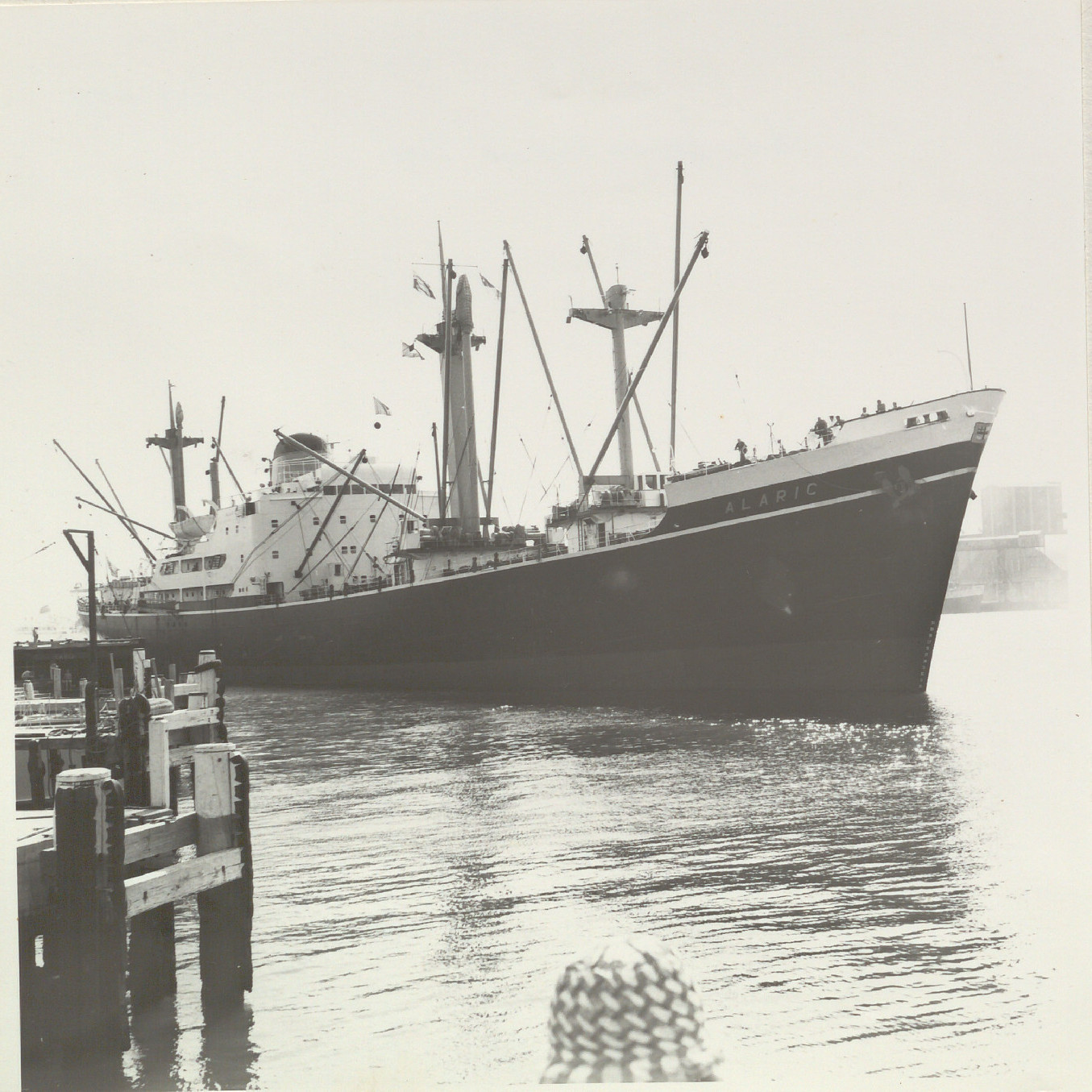 Cargo Ship 'Alaric' in Newcastle Harbour, 20th March 1980